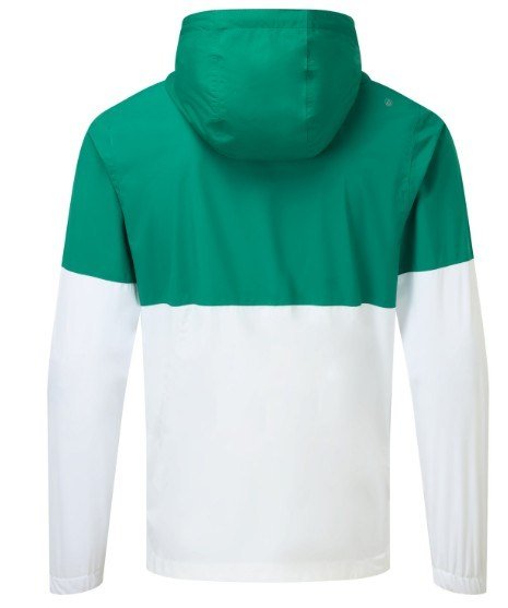 FootJoy HydroLite X Hoodie men's jacket, field green/white