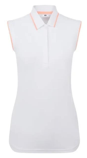 FootJoy Sleeveless women's polo, white