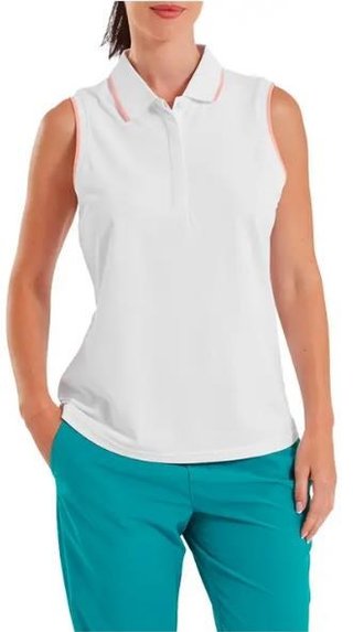 FootJoy Sleeveless women's polo, white