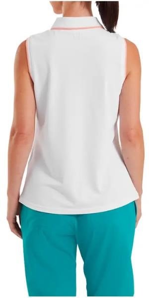 FootJoy Sleeveless women's polo, white