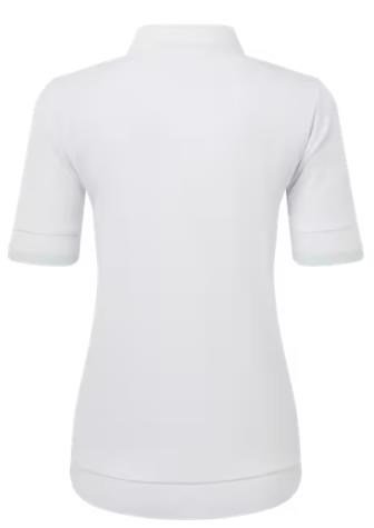 FootJoy Texture Knit women's polo, white/glacial blue