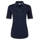 FootJoy Texture Knit women's polo, navy/white