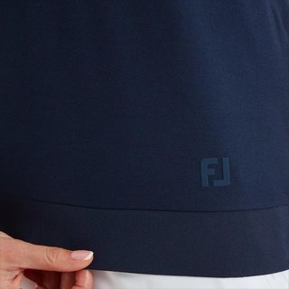 FootJoy Texture Knit women's polo, navy/white