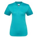 FootJoy Zip Blade women's polo, tonal tile blue print