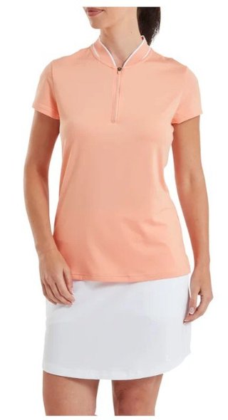 FootJoy Zip Blade women's polo, desert peach