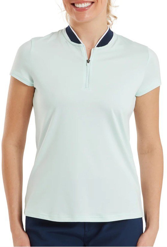 FootJoy Zip Blade ladies polo, glacial blue