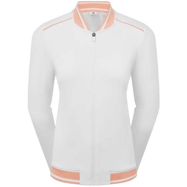 FootJoy Track ladies jacket, white/desert peach