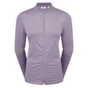FootJoy Midlayer Full Zip Printed Sleeve ladies sweatshirt, dusty violet