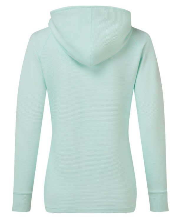 FootJoy Full-Zip Ottoman Hoodie women's sweatshirt, glacial blue