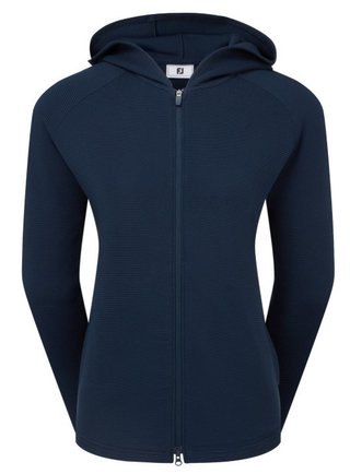 FootJoy Full-Zip Ottoman Hoodie women's sweatshirt, navy