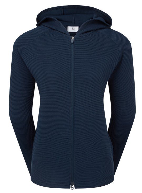 FootJoy Full-Zip Ottoman Hoodie women's sweatshirt, navy
