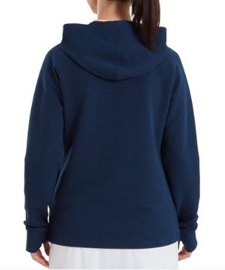 FootJoy Full-Zip Ottoman Hoodie women's sweatshirt, navy