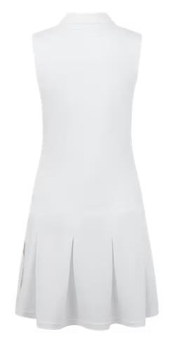 FootJoy Pleated women's dress, white/desert peach