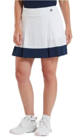 FootJoy Pleated women's skort, white/navy