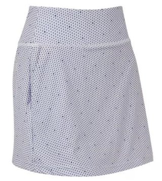 FootJoy Curve Geo Dot Aerial women's skort, dusty violet/navy