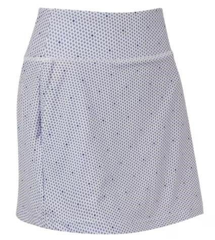 FootJoy Curve Geo Dot Aerial women's skort, dusty violet/navy