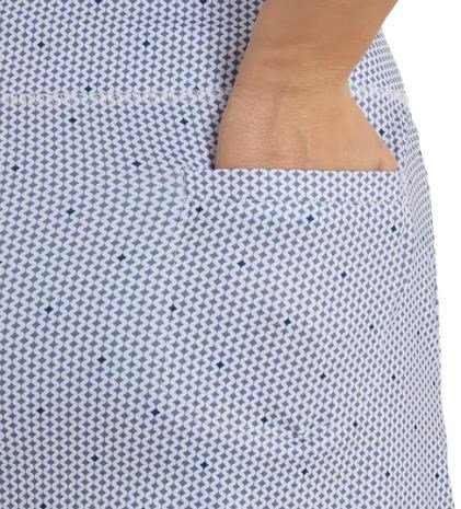FootJoy Curve Geo Dot Aerial women's skort, dusty violet/navy