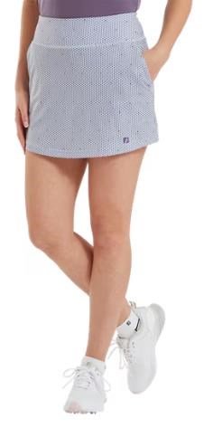 FootJoy Curve Geo Dot Aerial women's skort, dusty violet/navy