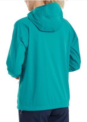FootJoy HydroKnit women's jacket, blue/white/desert peach