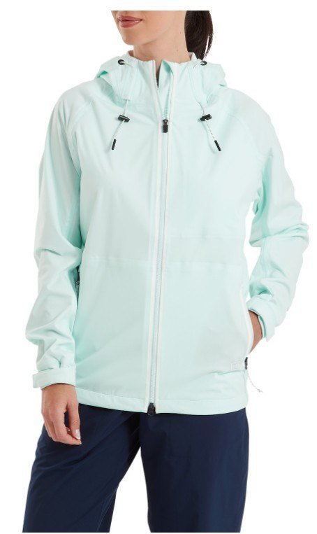 FootJoy HydroKnit women's jacket, glacial blue/white