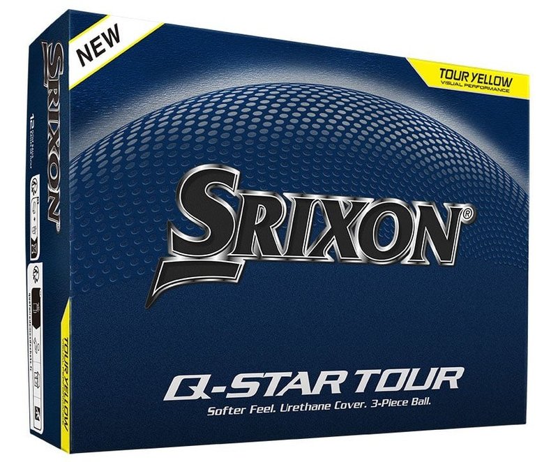Srixon Q-Star Tour golf balls 2026, yellow