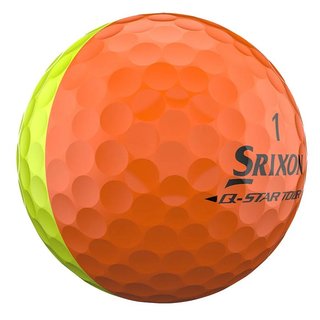 Srixon Q-Star Tour Divide golf balls, yellow/orange