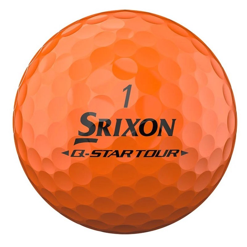 Srixon Q-Star Tour Divide golf balls, yellow/orange
