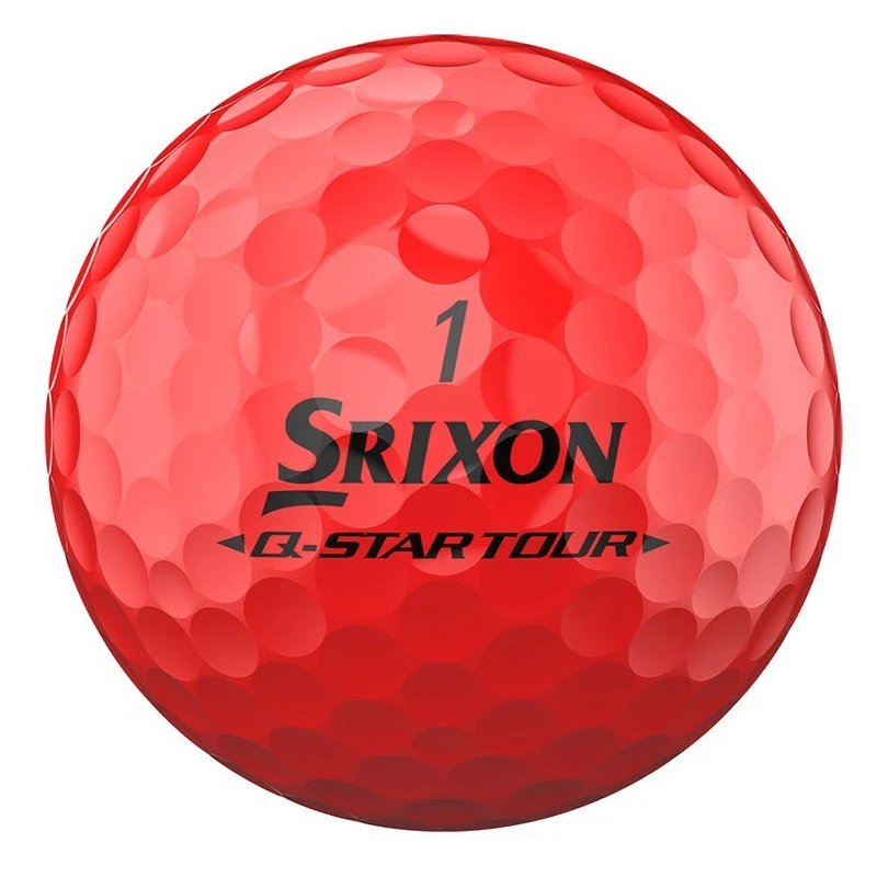 Srixon Q-Star Tour Divide golf balls, yellow/red