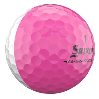 Srixon Q-Star Tour Divide golf balls, white/pink