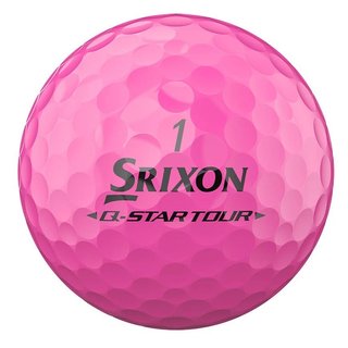 Srixon Q-Star Tour Divide golf balls, white/pink