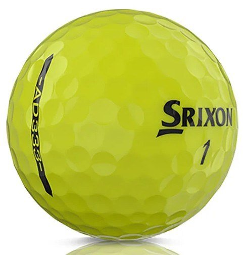 Srixon AD333 golf balls, yellow