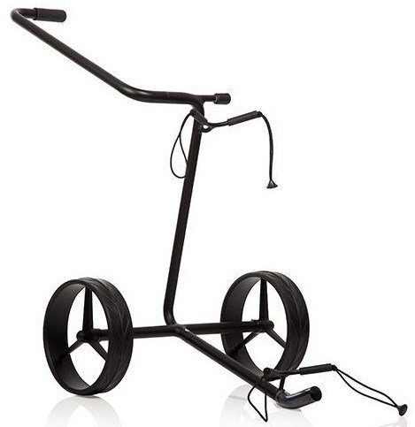 JuStar Black 2-Wheeled manual trolley, matt black finish