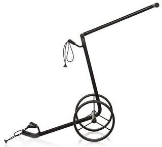 JuStar Black 2-Wheeled manual trolley, matt black finish