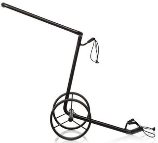 JuStar Black 2-Wheeled manual trolley, matt black finish