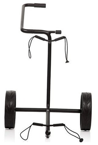 JuStar Black 2-Wheeled manual trolley, matt black finish