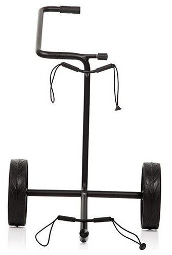 JuStar Black 2-Wheeled manual trolley, matt black finish