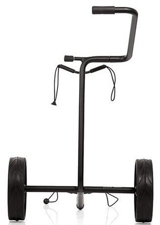 JuStar Black 2-Wheeled manual trolley, matt black finish