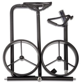JuStar Black 2-Wheeled manual trolley, matt black finish