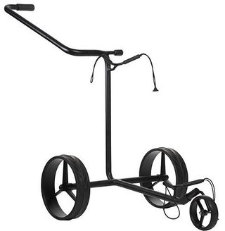 JuStar Black 3-Wheeled manual trolley, matt black finish