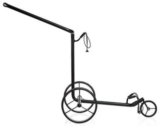JuStar Black 3-Wheeled manual trolley, matt black finish