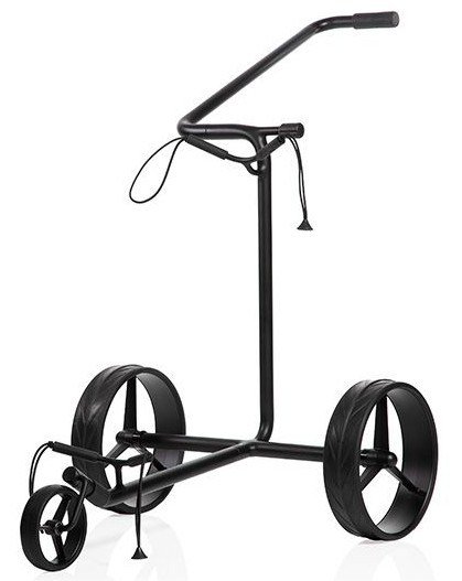 JuStar Black 3-Wheeled manual trolley, matt black finish