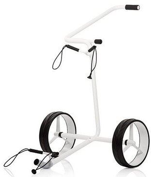 JuStar White 2-Wheeled manual trolley, shiny white