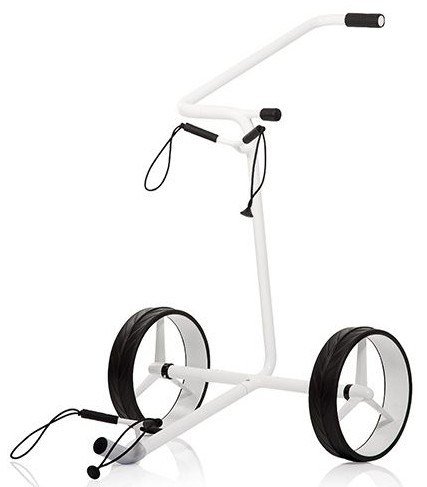 JuStar White 2-Wheeled manual trolley, shiny white