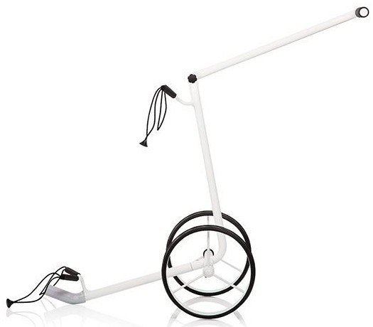 JuStar White 2-Wheeled manual trolley, shiny white