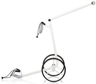 JuStar White 2-Wheeled manual trolley, shiny white