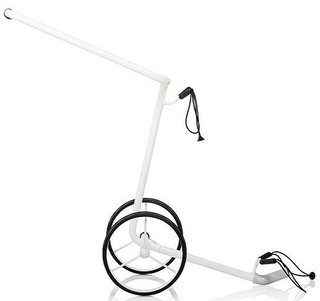 JuStar White 2-Wheeled manual trolley, shiny white