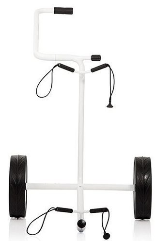 JuStar White 2-Wheeled manual trolley, shiny white