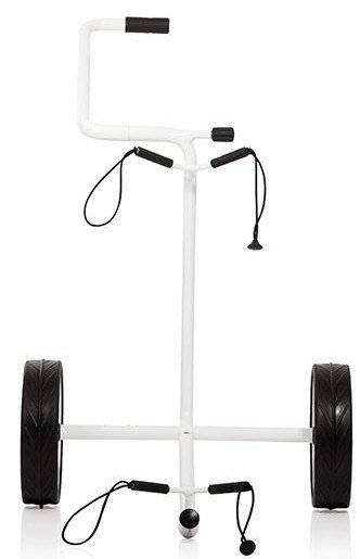 JuStar White 2-Wheeled manual trolley, shiny white
