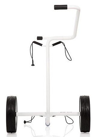 JuStar White 2-Wheeled manual trolley, shiny white