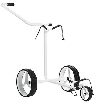 JuStar White 3-Wheeled manual trolley, shiny white